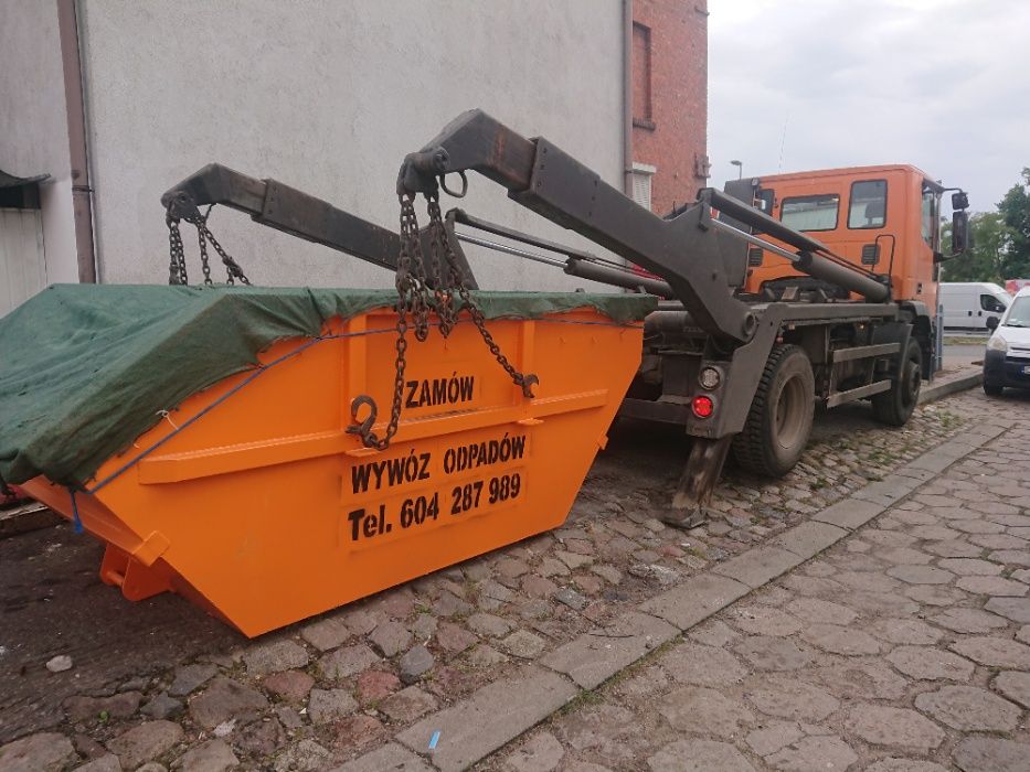 Wywóz gruzu, śmieci,złomu kontenery 2,4,8,12,40 m3 Toruń i okolice