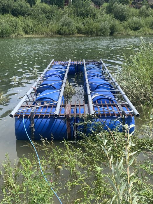 Pomost pływający keja 7m x 2m lokalizacja Jezioro Solińskie Zawóz
