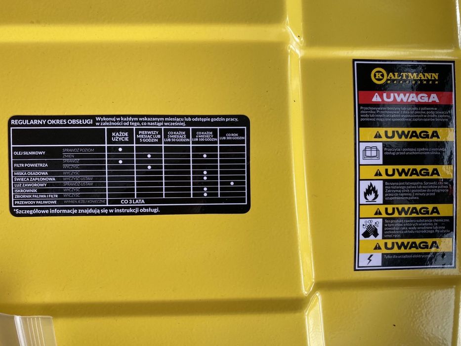 Agregat prądotwórczy KALTMANN K-PG6500 5.5 kW