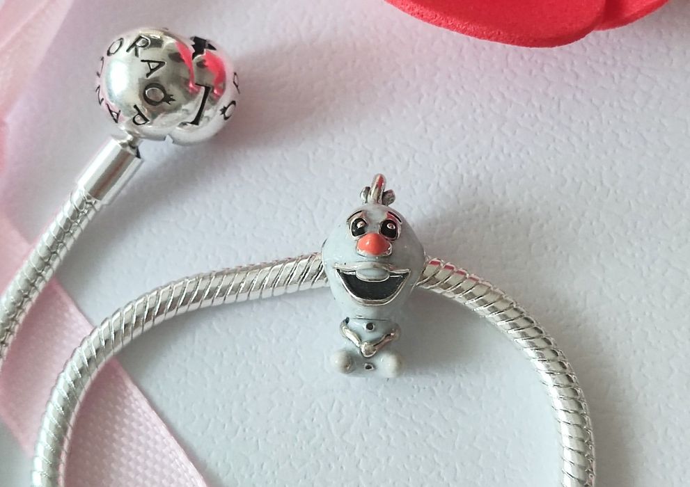 Charm's Kraina Lodu bałwanek Olaf Frozen S925
