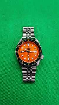 Zegarek Seiko SSK005, pomarańczowy GMT.