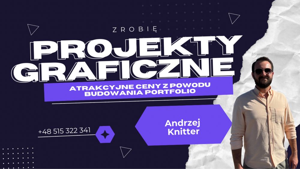 Projekty graficzne ulotki, wizytówki, menu, grafiki do social mediów