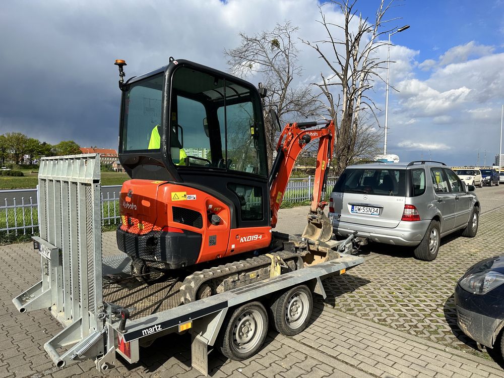 Usługi minikoparką  ,wynajem z operatorem Wroclaw i okolice