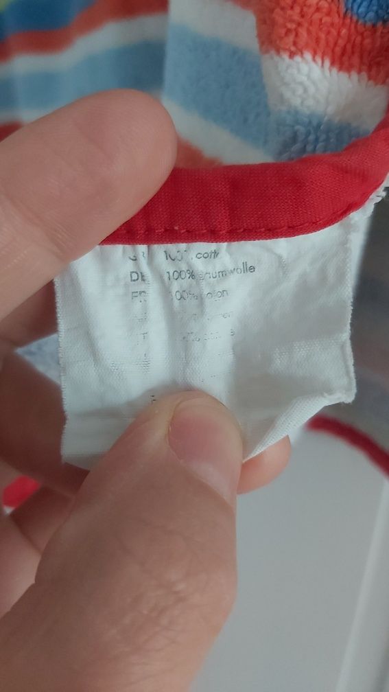 Ręcznik z kapturem dziecięcy plażowy