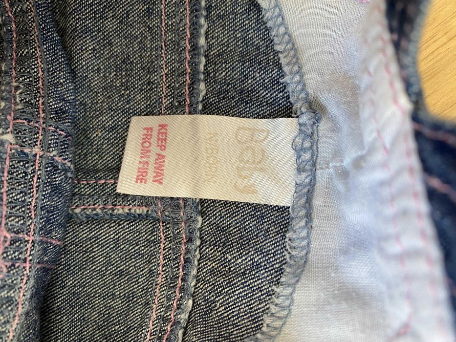 Zestaw sukienek jeansowych i spódniczka, rozmiar 62 cm, H&M, NEXT