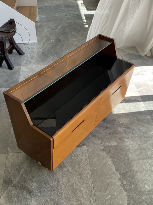 Szafka nocna komoda czechoslowacja bauhaus prl mid century