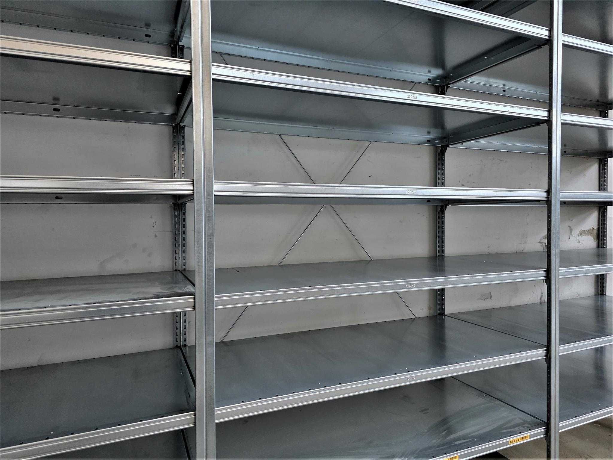 Regał Metalowy 62x220x400cm/21 Magazynowy Ocynk Garaż Piwnica Warsztat
