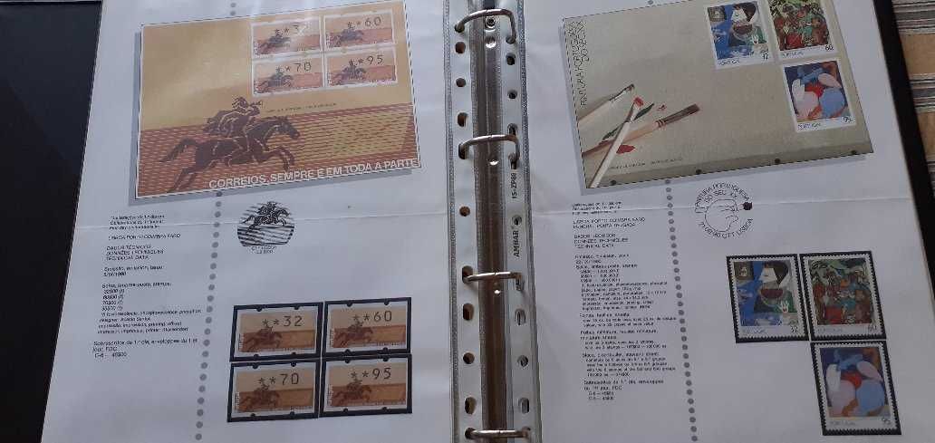 Coleção de selos portugueses com 50 anos novos