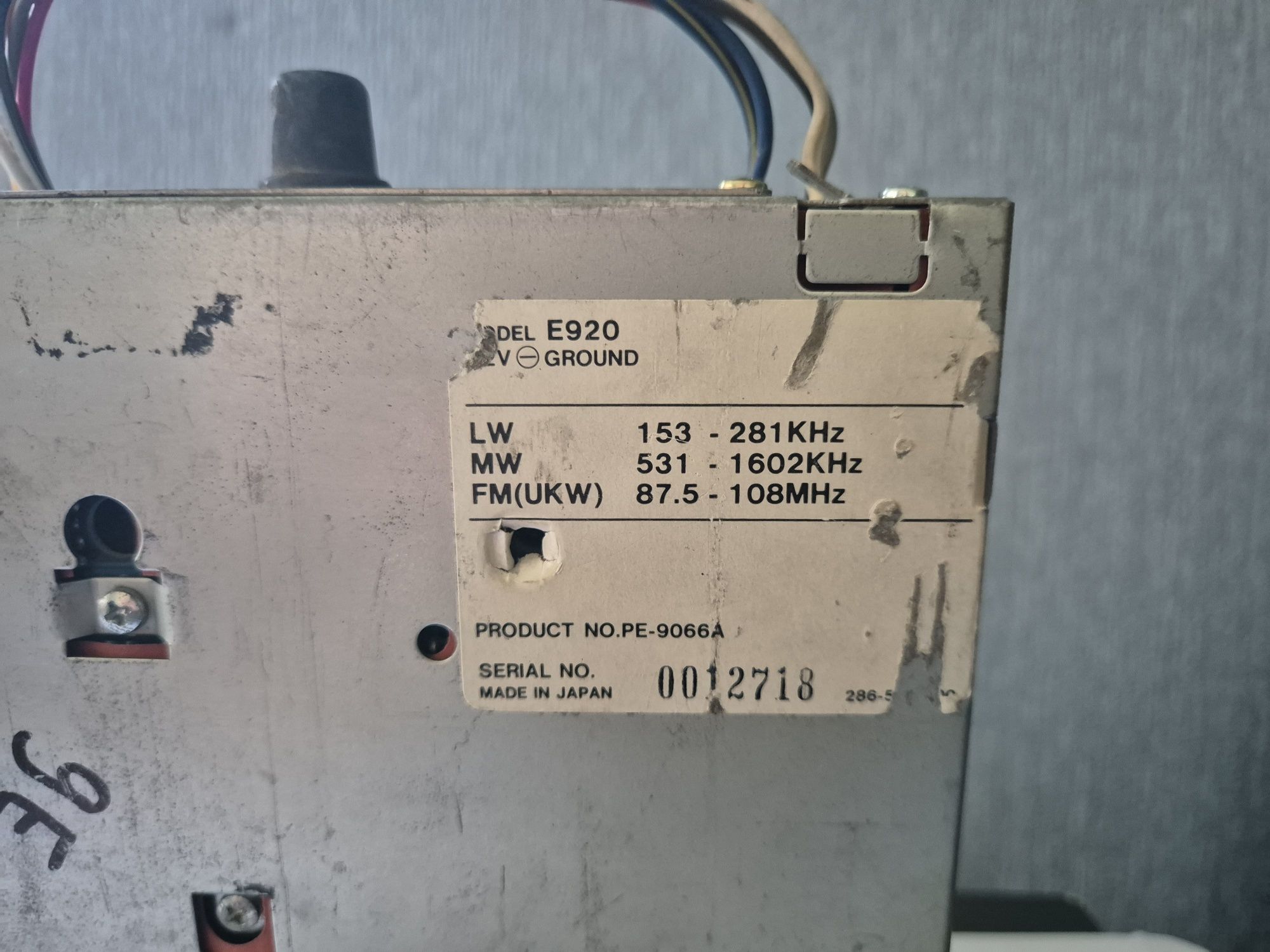 Unikatowe Radio Clarion E920 made in japan