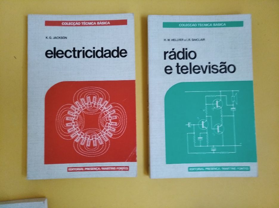 Livros sobre: Eletrónica, Televisão; Radiotecnia, Antenas