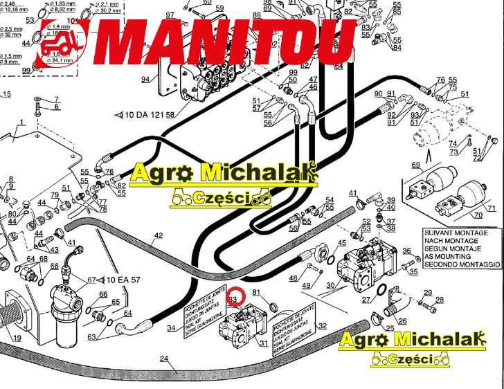 Zawór  LS  Pompa hydrauliczna Manitou MLT630, 633, 735, 741, 742, 940
