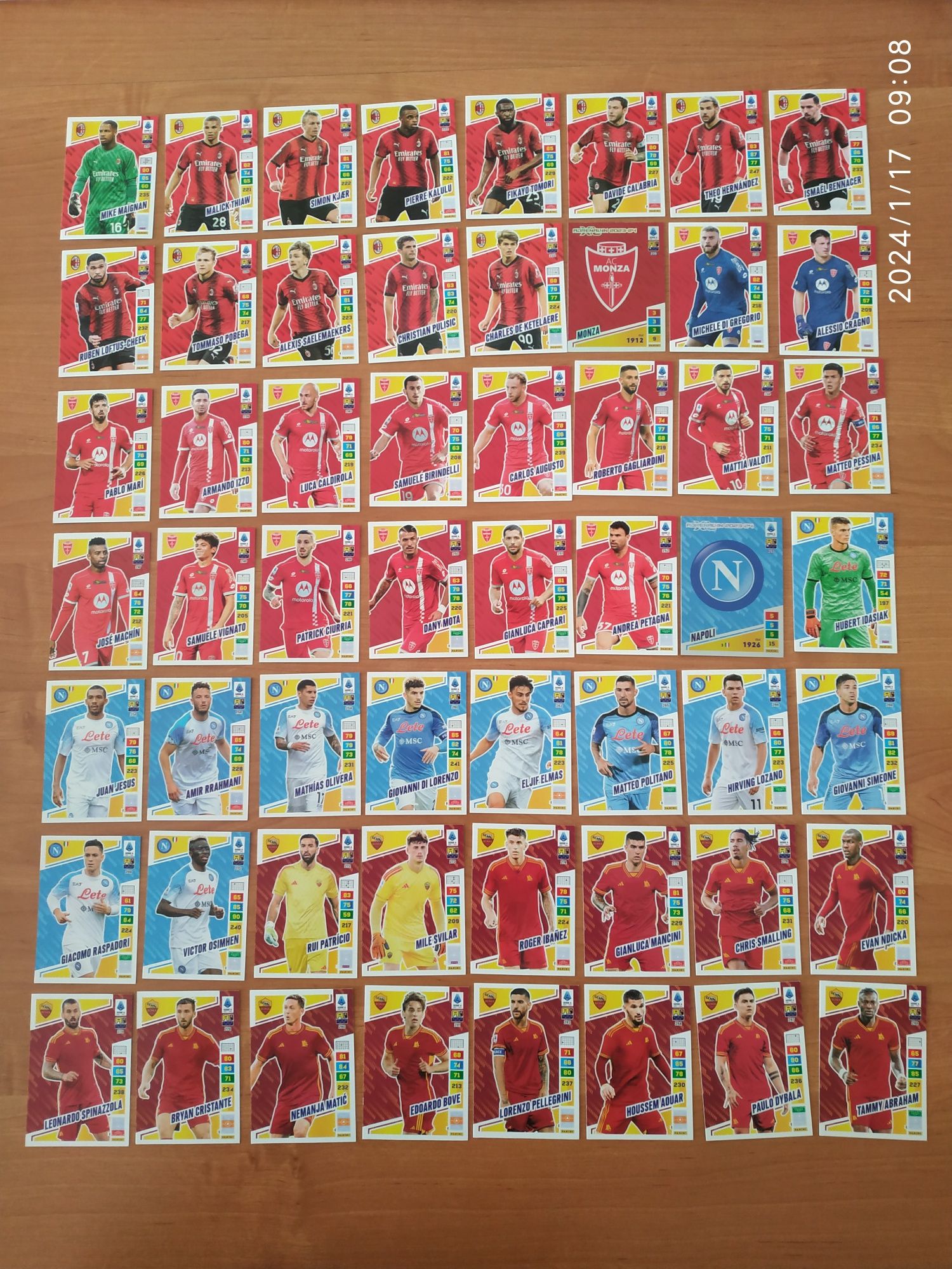 Panini Calciatori Adrenalyn XL 2023/2024 - zestaw Album plus 370 kart