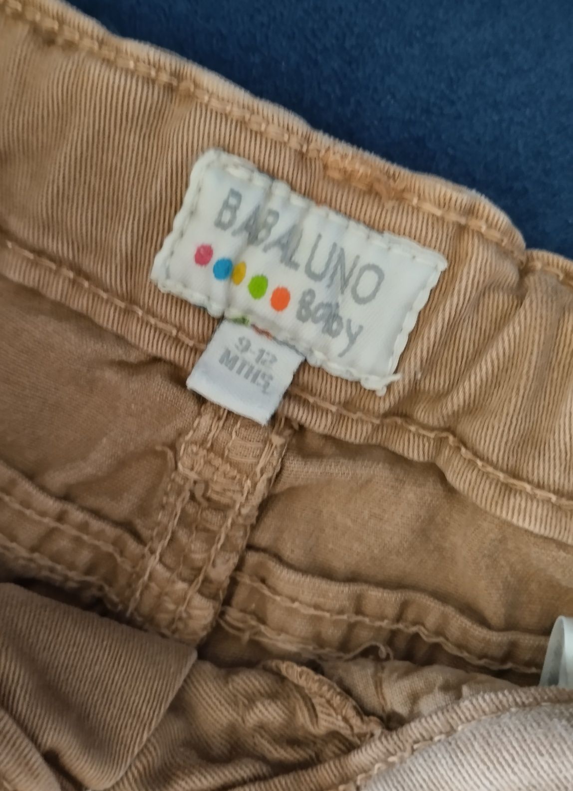 Brązowe spodnie typu jeans chłopięce Babaluno