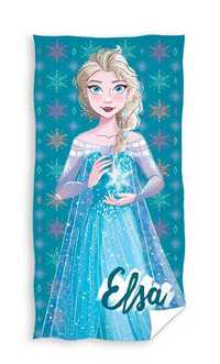Ręcznik kąpielowy bawełniany 70x140 Elsa Kraina Lodu Frozen