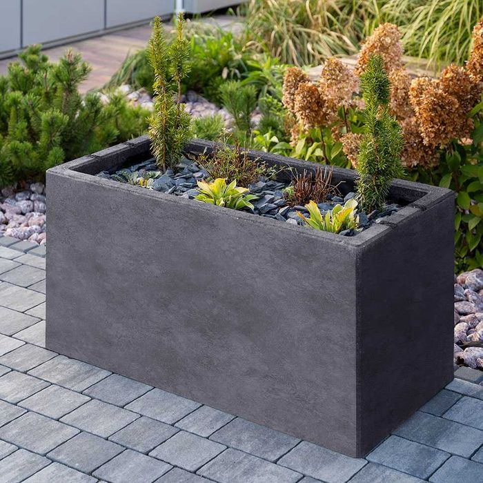 Donica ogrodowa betonowa Stolik ogród doniczka na rośliny krzewy