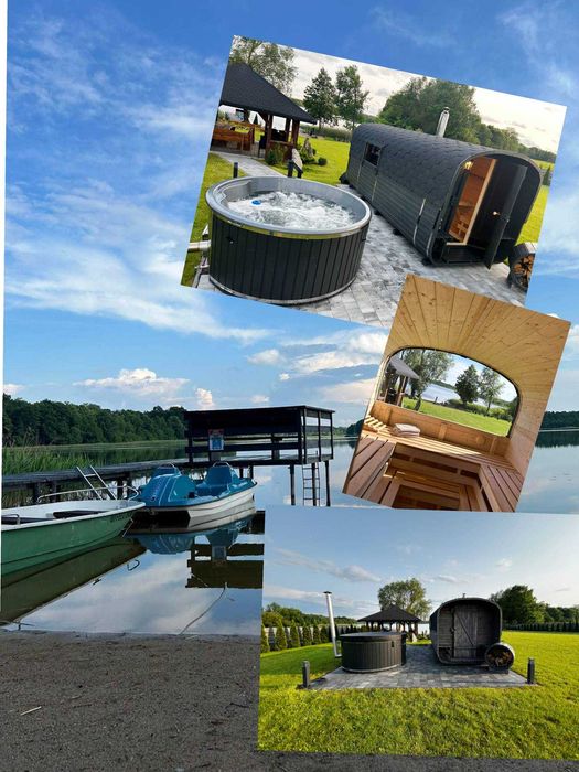 Domek Mazury Sauna Jezioro Prywatna Plaża Altana Grill Rowerek Łódka