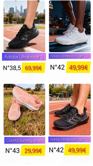Sapatilhas de corrida em bom estado adidas Ultraboost adizero Evo SL