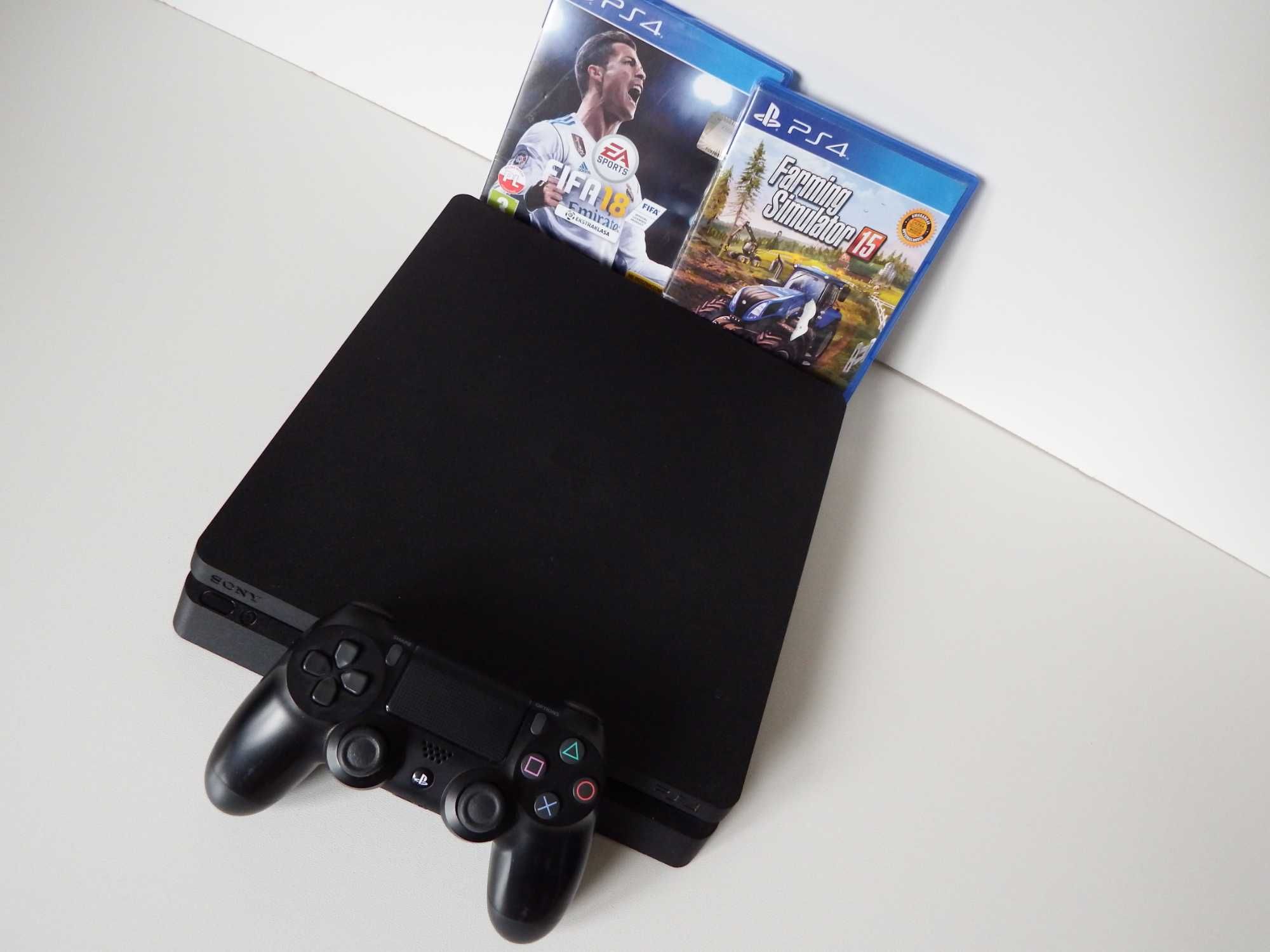 PS4 SLIM z NAJWIĘKSZYM dyskiem 1TB + FARMING ! + FIFA mega komplet