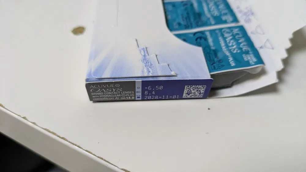 2x opakowania soczewki acuvue oasys -6.5