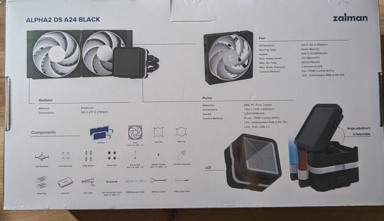 Система водяного охолодження СВО, СЖО Zalman alpha 2DS A24