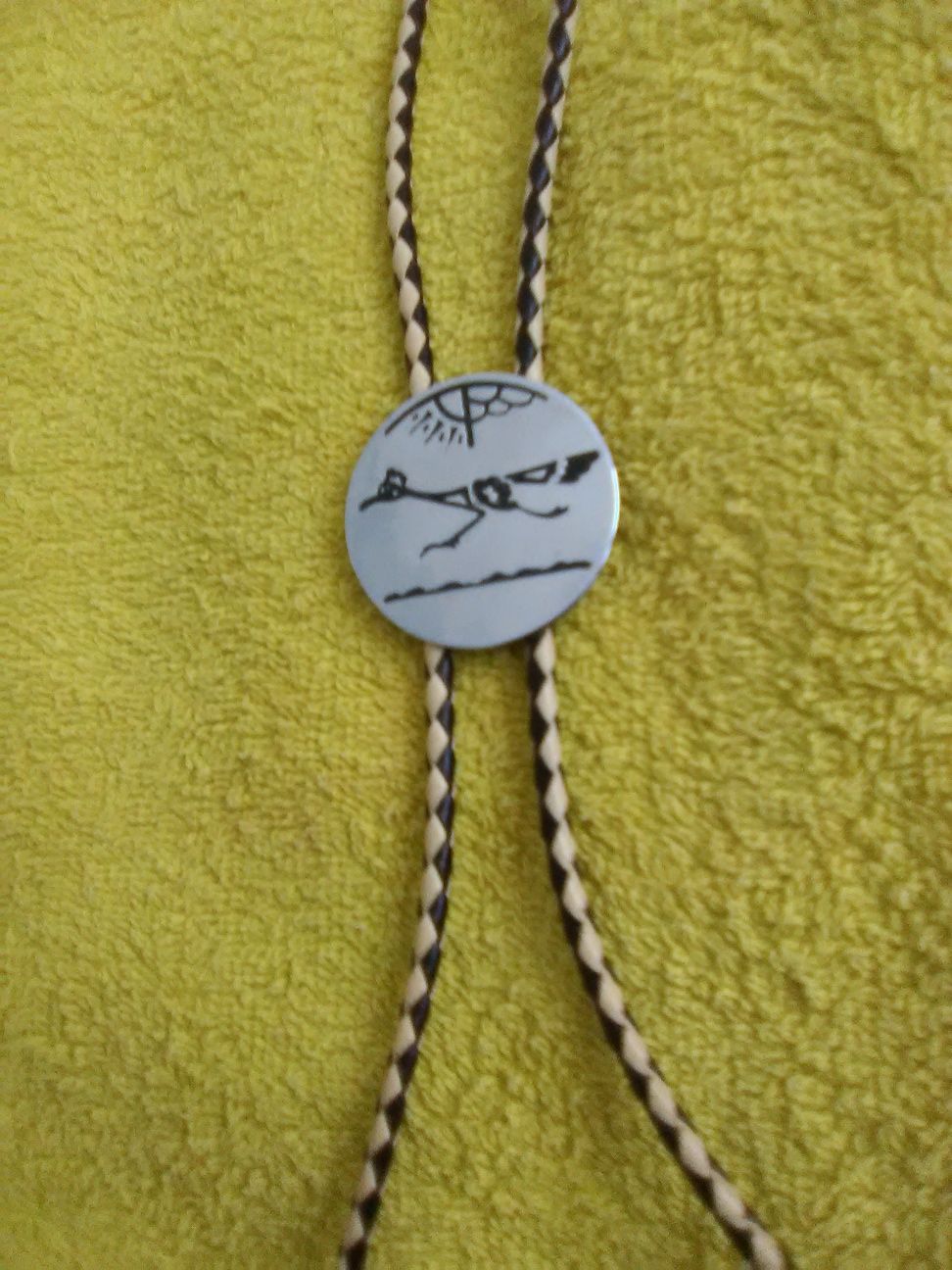 Krawat kowbojski tzw.bolo tie.
