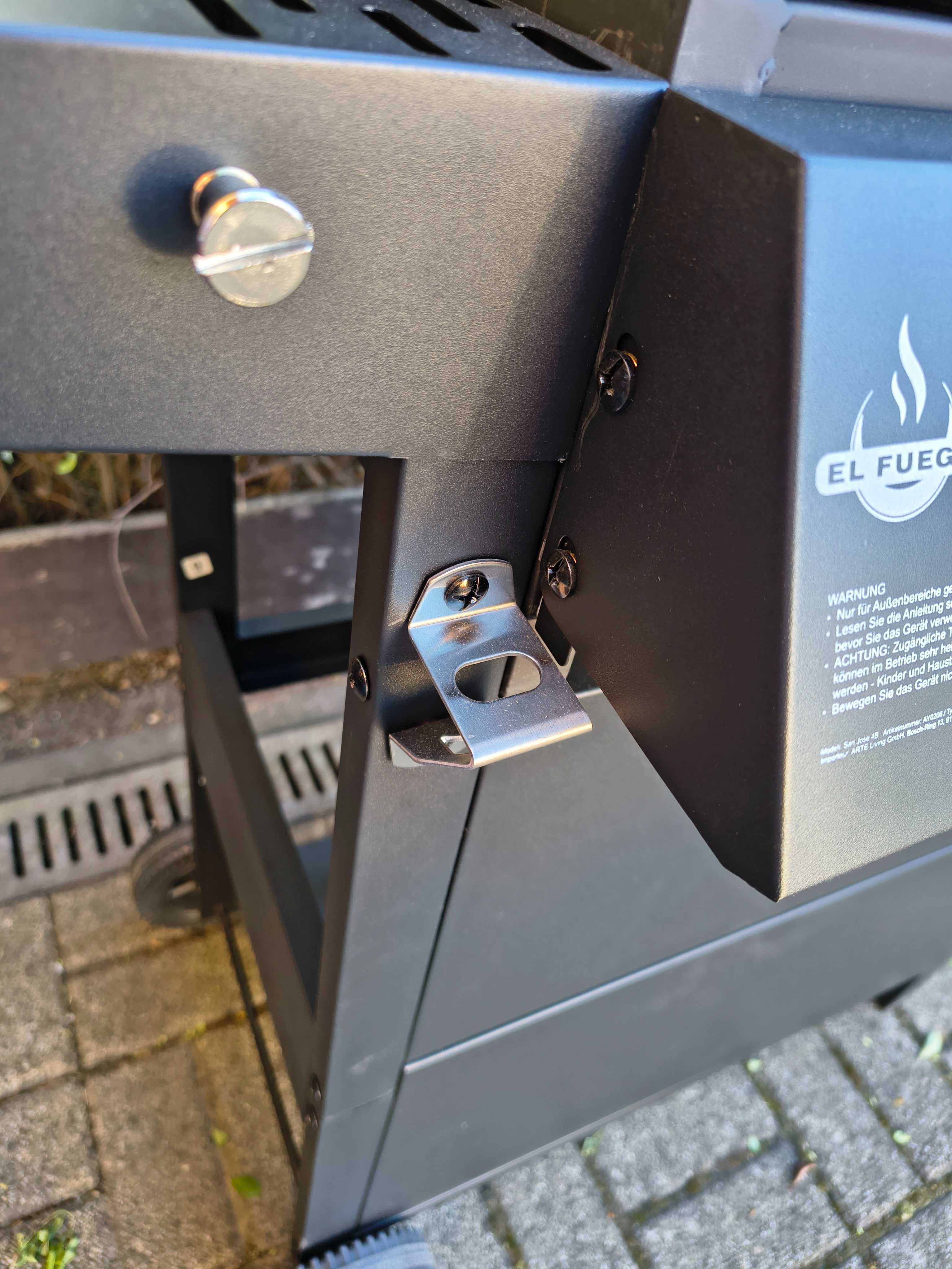 GRILL GAZOWY EL FUEGO SAN JOSE 4 palniki żeliwne ruszta reduktor !