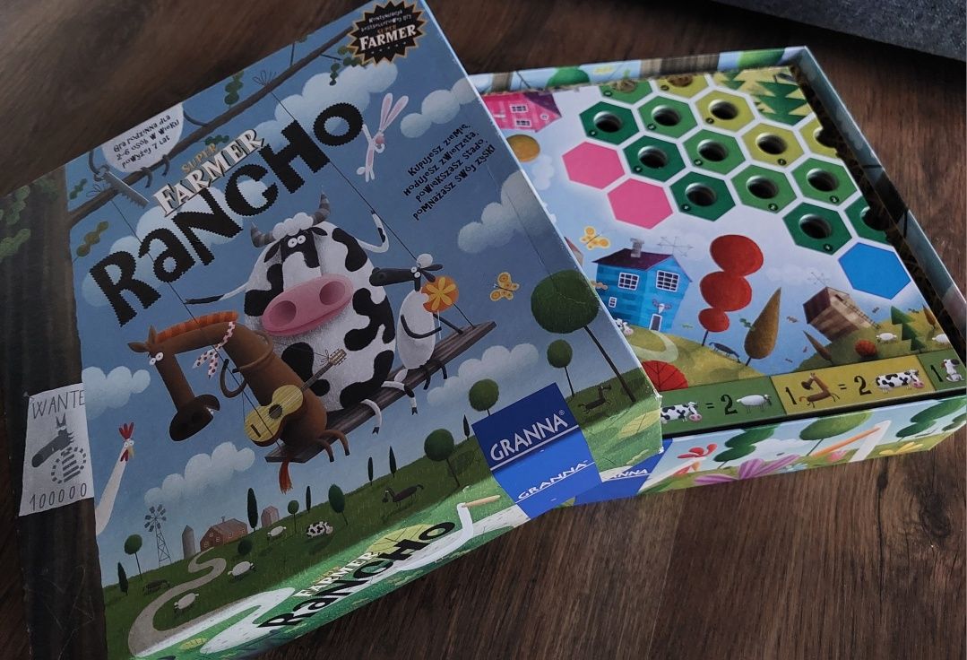 GRANNA Super Farmer RANCHO gra planszowa 7+ bdb jak nowa