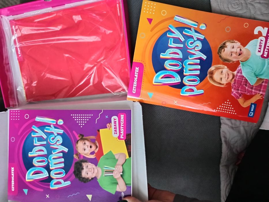 Karty pracy, książki dla 4 latka do przedszkola „Dobry pomysł!"