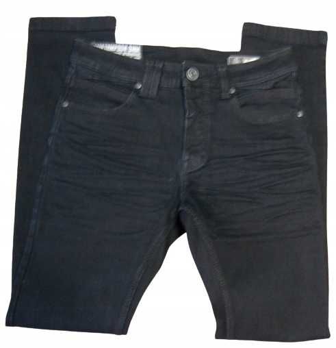 TOM TOMPSON STAN W29 L32 pas 76 jeansy slim tapered z elastanem 10C57