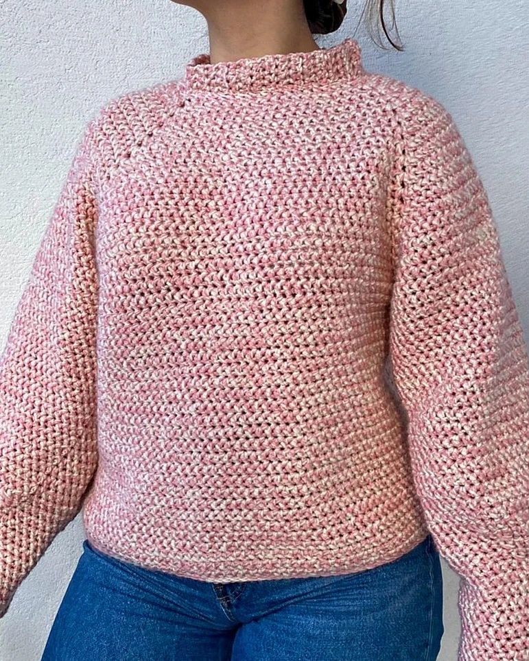 Camisolas em crochet feitas à mão
