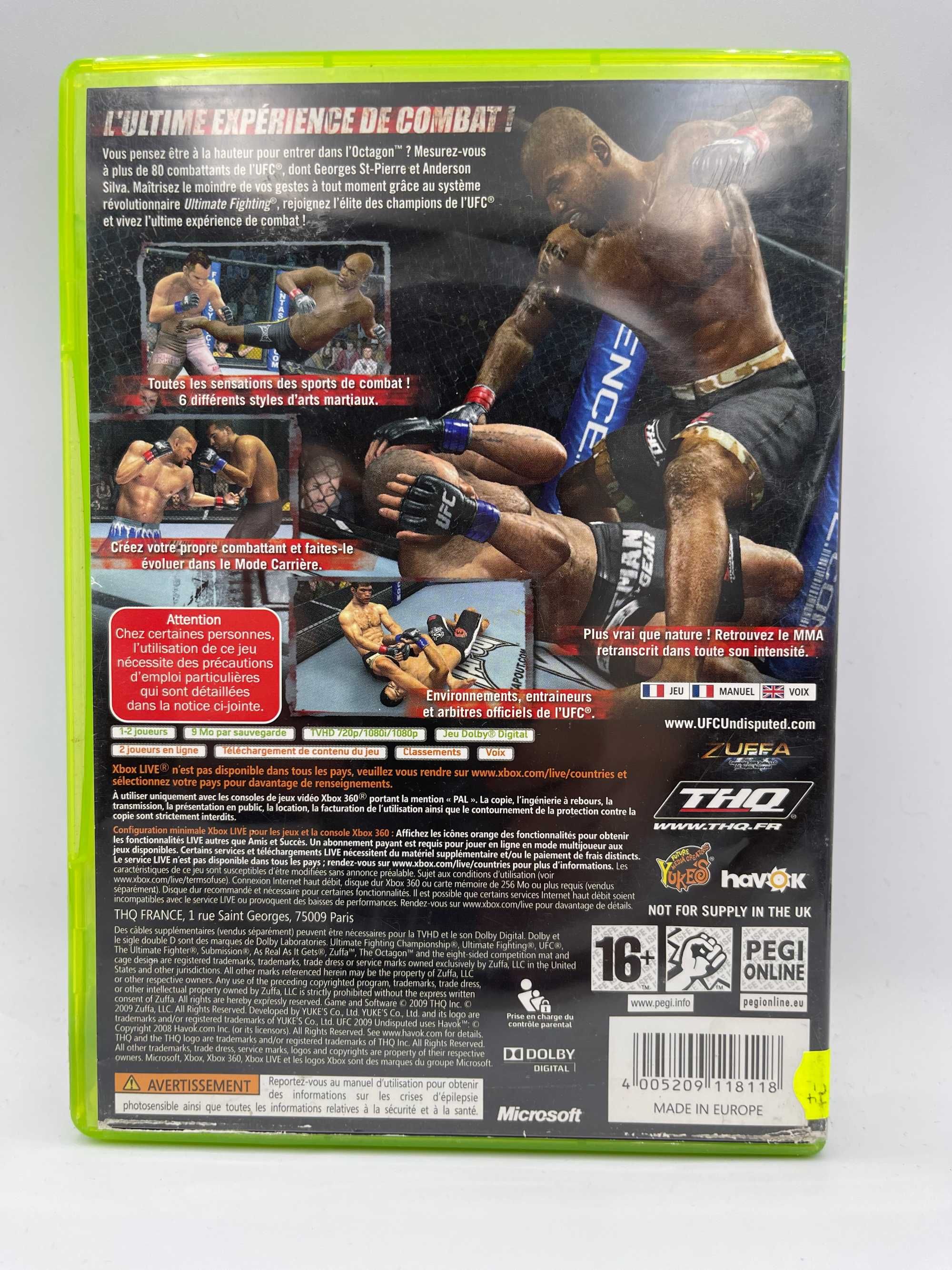 UFC 2009 Undisputed Xbox 360