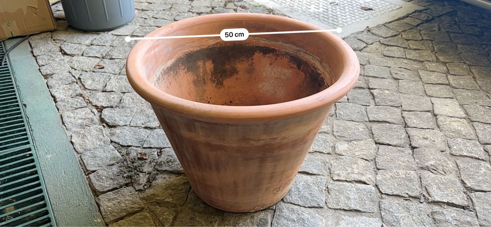 Vaso ceramica grande para arvore ou arbusto