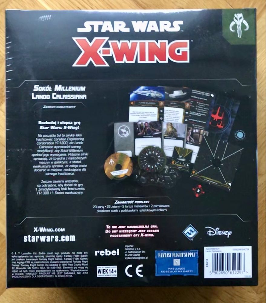 Star Wars X-Wing Sokół Millenium Lando gra figurkowa