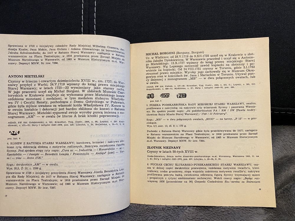 Srebra Warszawskie XVIII i XIX w. w zbiorach Muzeum Historycznego