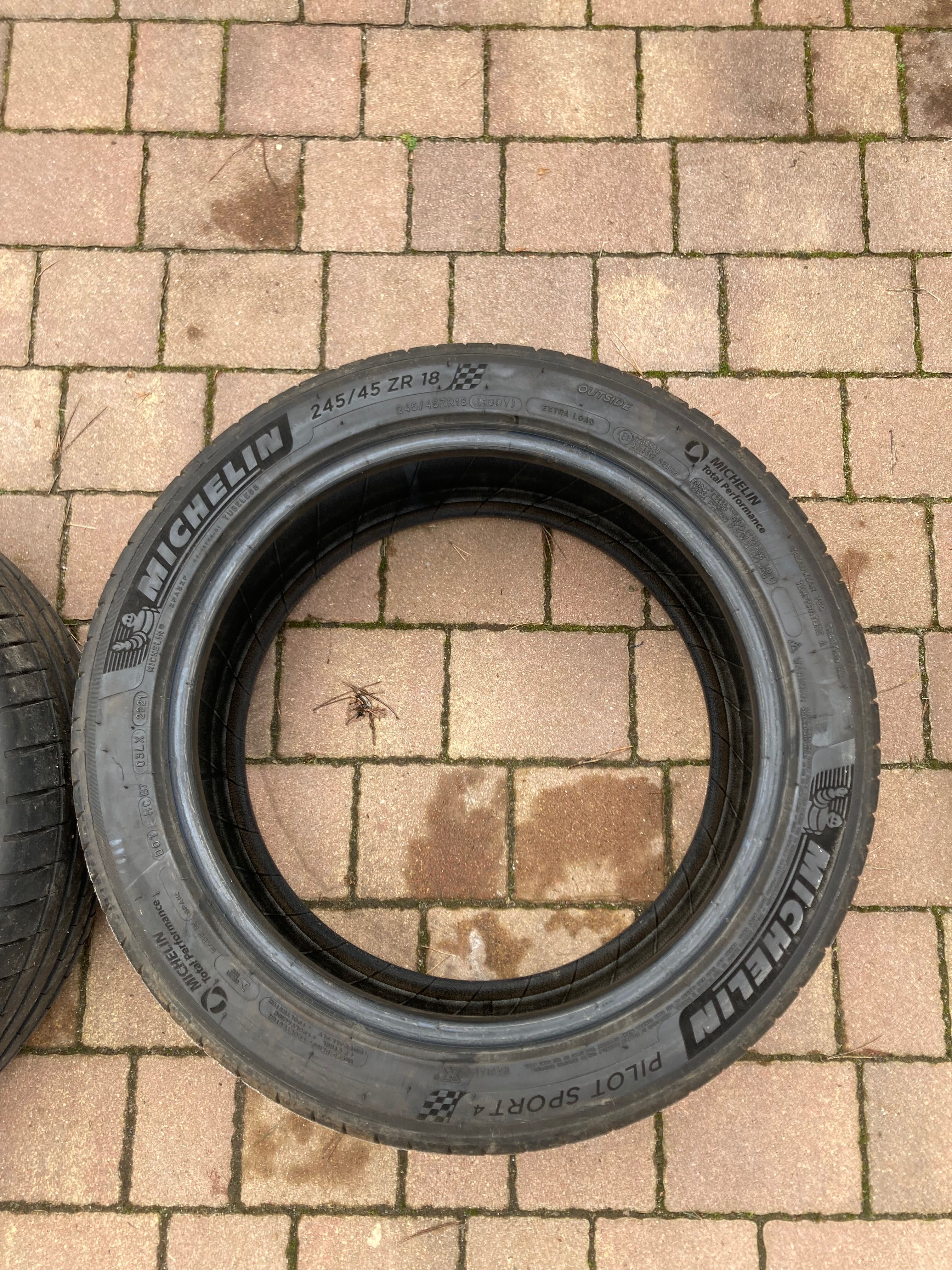 Opony letnie Michelin PILOT SPORT 4 245/45 R18 DOT 21, komplet