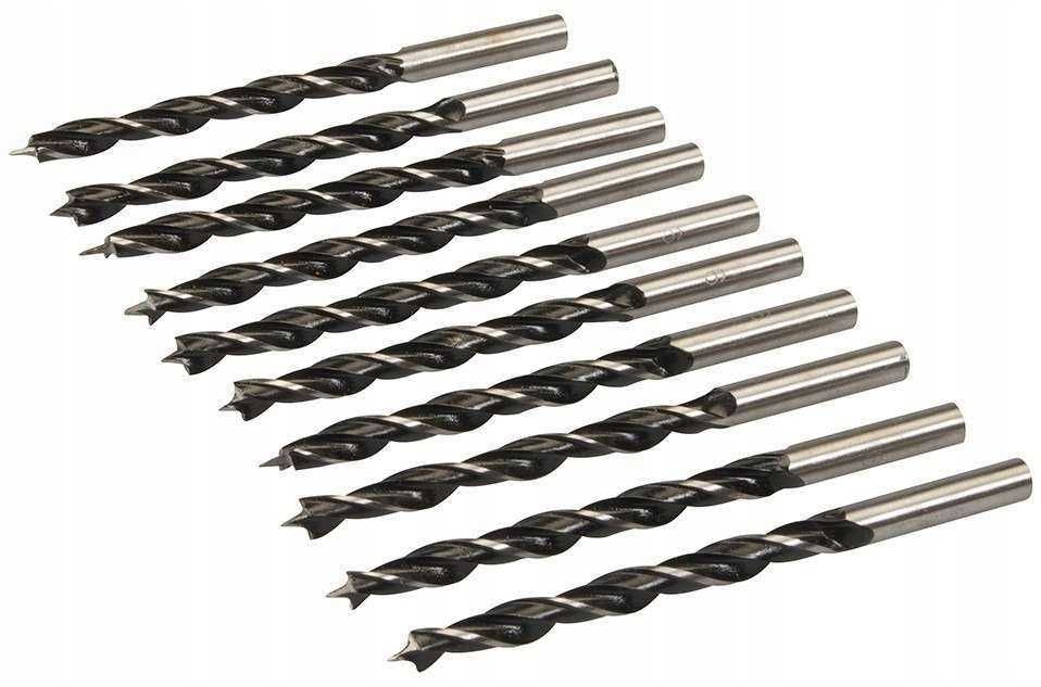 Wiertło do drewna Silverline 6x90mm 10 sztuk