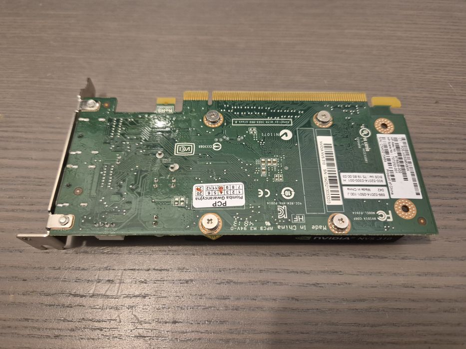 Karta graficzna NVIDIA Quadro NVS 310 LowProfile, 512 MB RAM DDR3, 2x