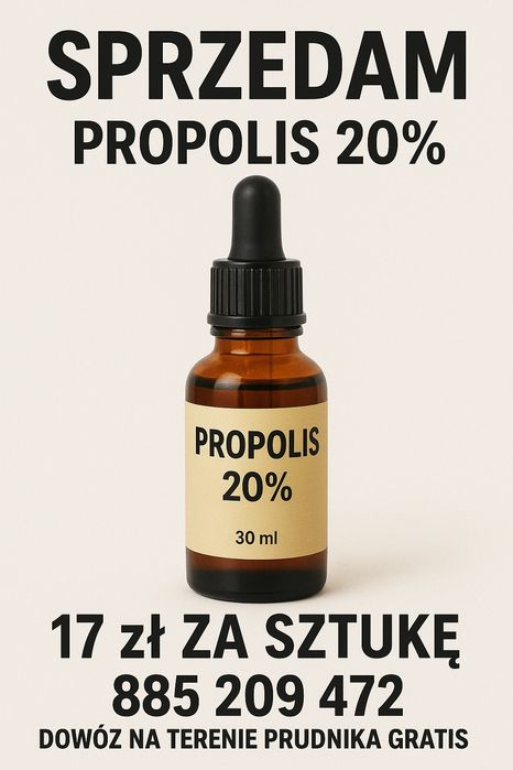 Propolis buteleczka 20% z zakrapiaczem 30ml