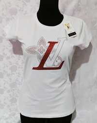Biała koszulka damska Louis Vuitton S M L XL wysyłka pobranie Nowość