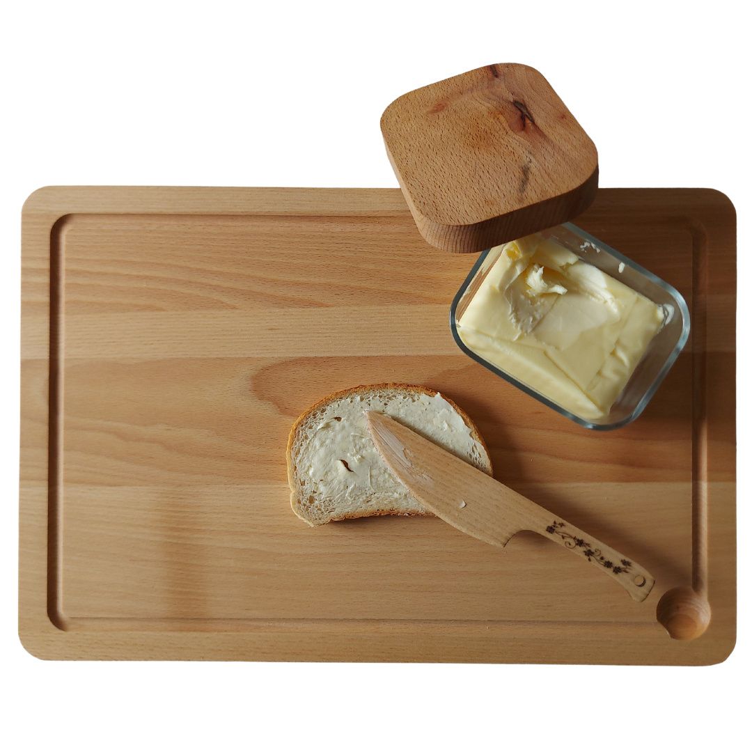 Duża Deska Do Krojenia Drewniana Deski Kuchenne 45X30cm