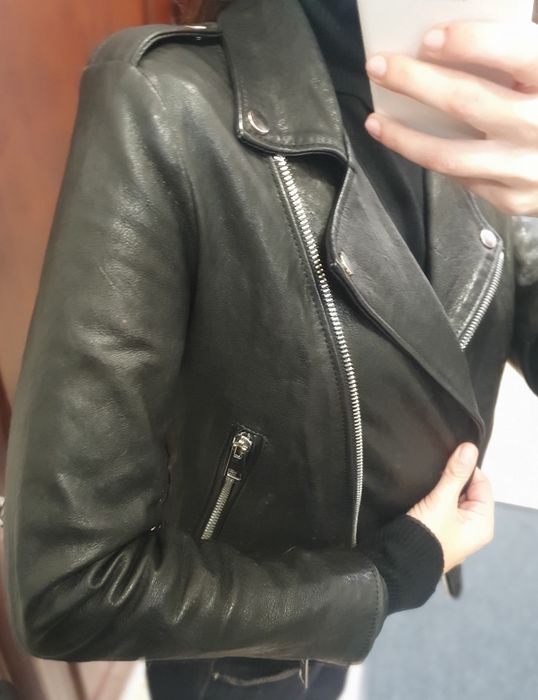 Куртка косуха Италия натуральная кожа S