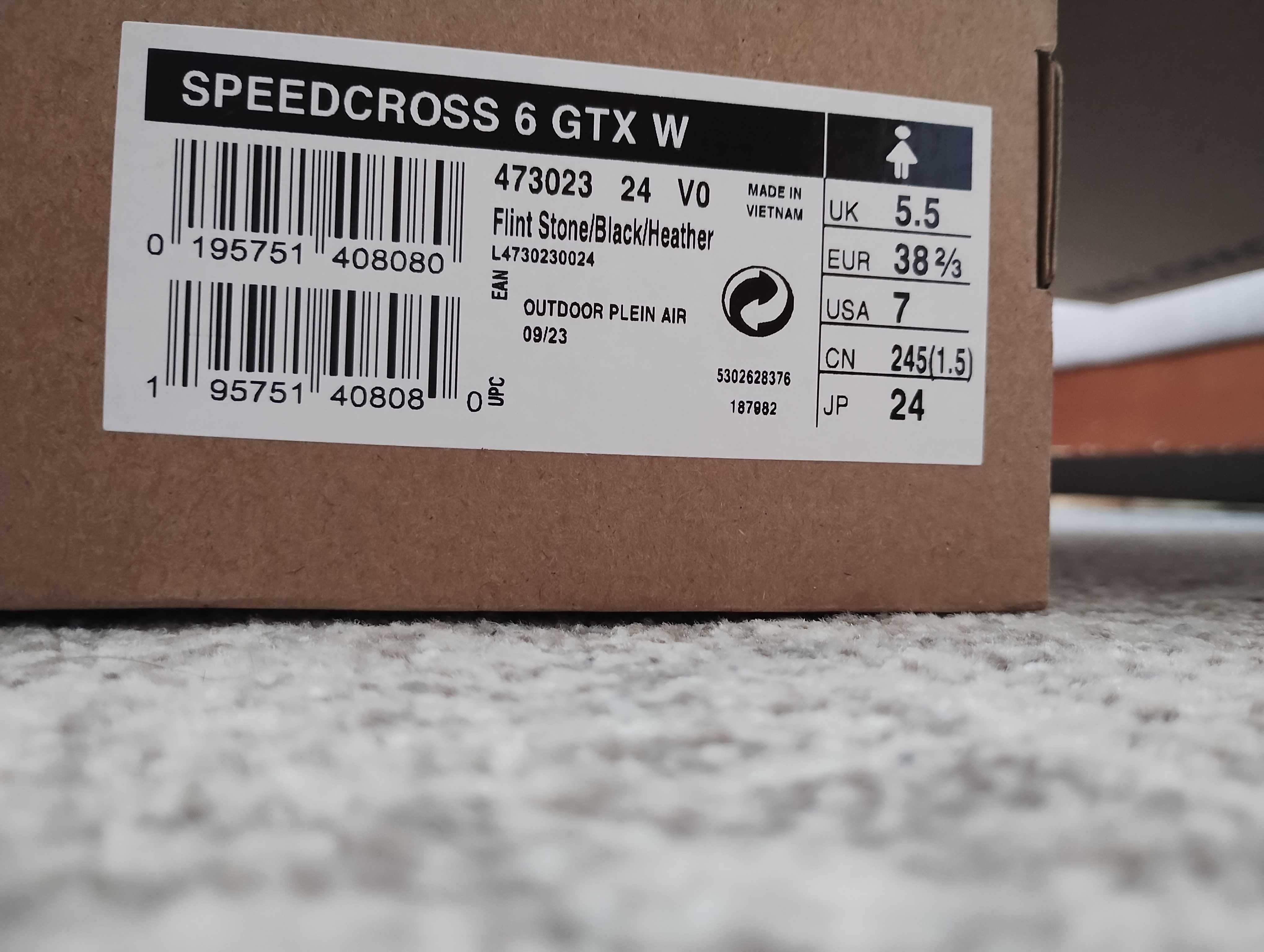 Buty Salomon Speedcross 6 GTX, nowe, rozmiar 38 2/3