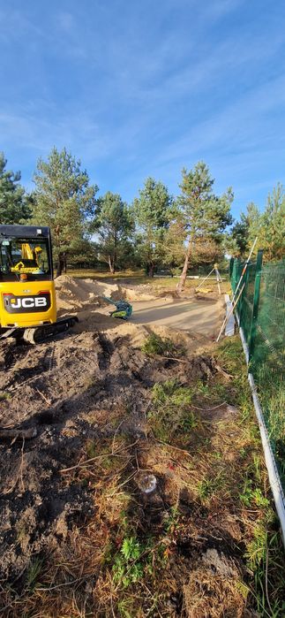 USŁUGI MINIKOPARKĄ, Przeciski kretem, media, przyłącza