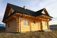 Okno drewniane 105 pasywne - dom z bali, domy drewniane, letniskowe