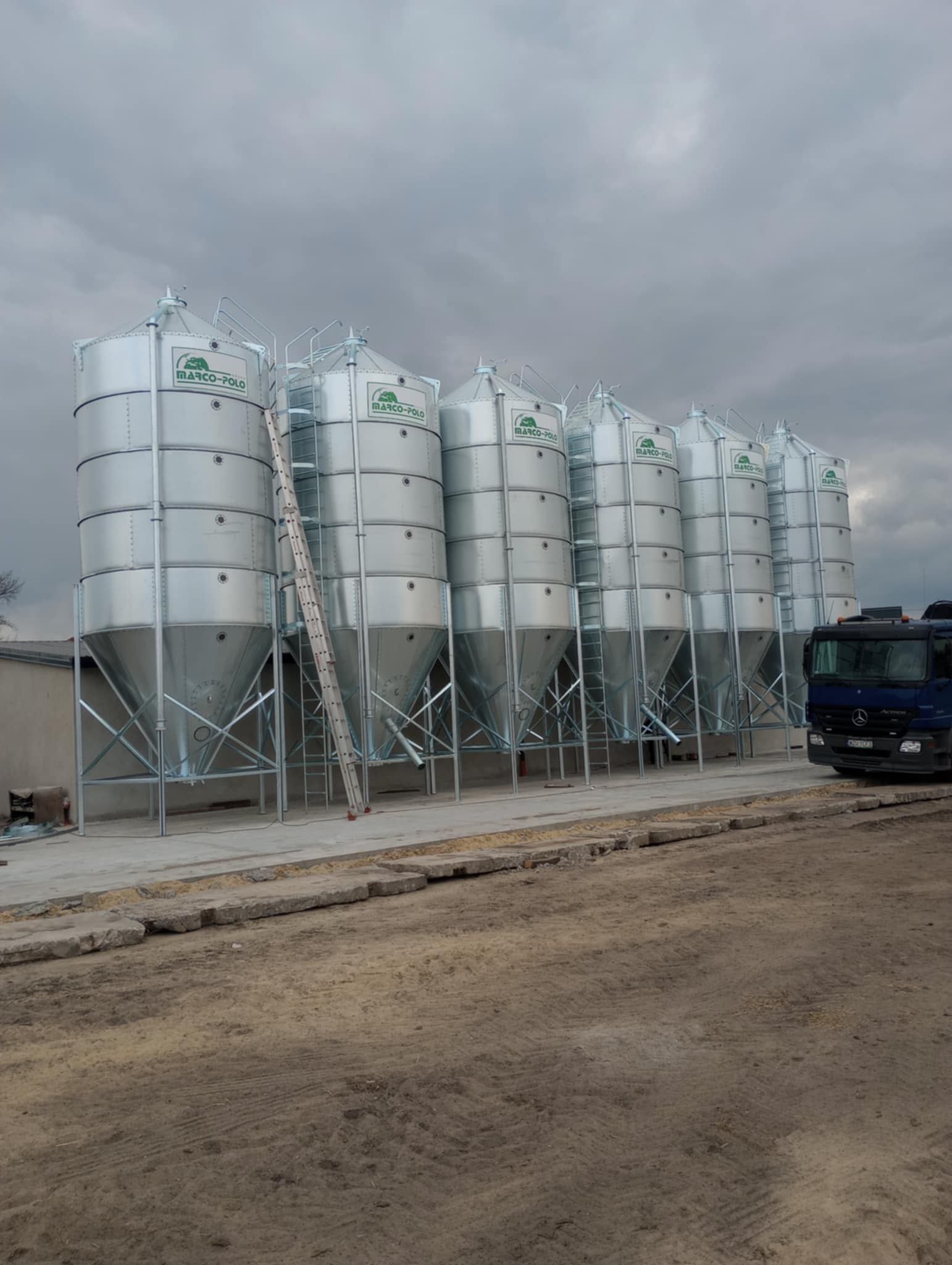 Silos 25 ton 30ton 38t zbiornik siłowy zbożowe 2025 dostępne Dowóz