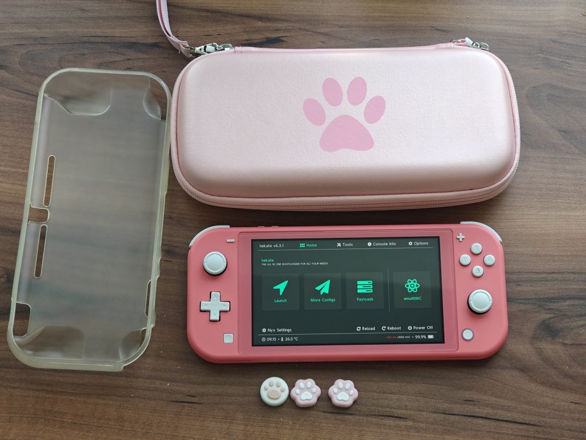 Switch Lite przerobiona CFW Atmosphere Picofly Nowy soft + gratisy