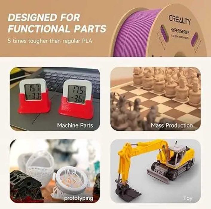 Пластик, філамент CREALITY Hyper PLA для 3D принтера 1кг