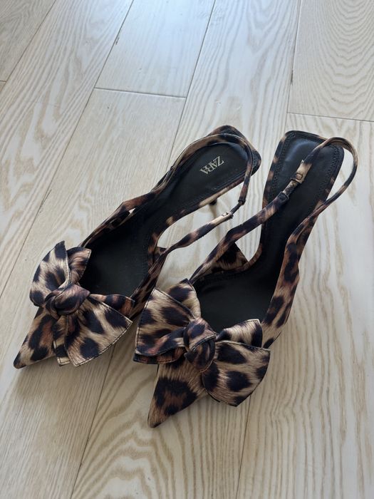 Каблуки zara леопардові