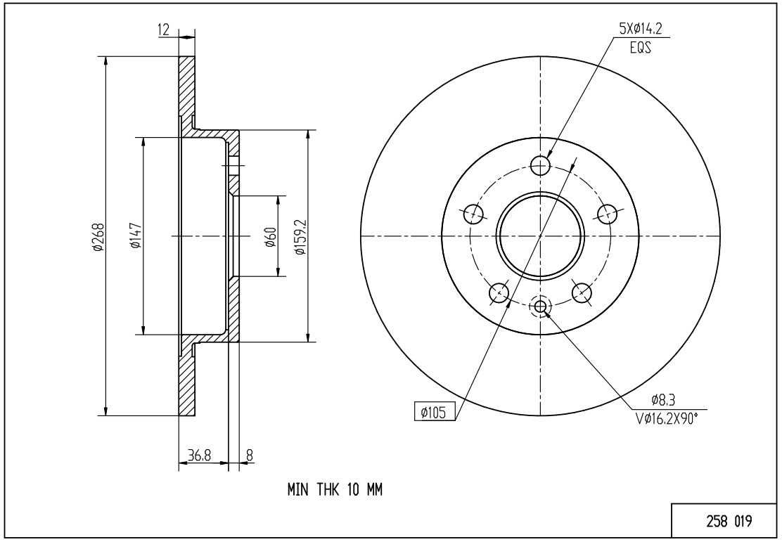 Opel Astra J 09- Koła 15'' Tarcze hamulcowe tył + klocki kpl. 2szt.>