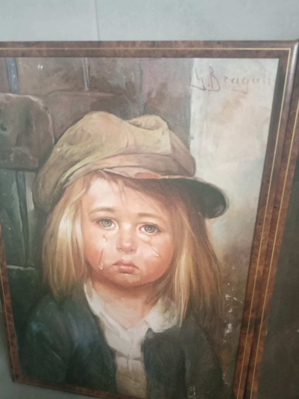 Sprzedam obraz płacząca dziewczynka